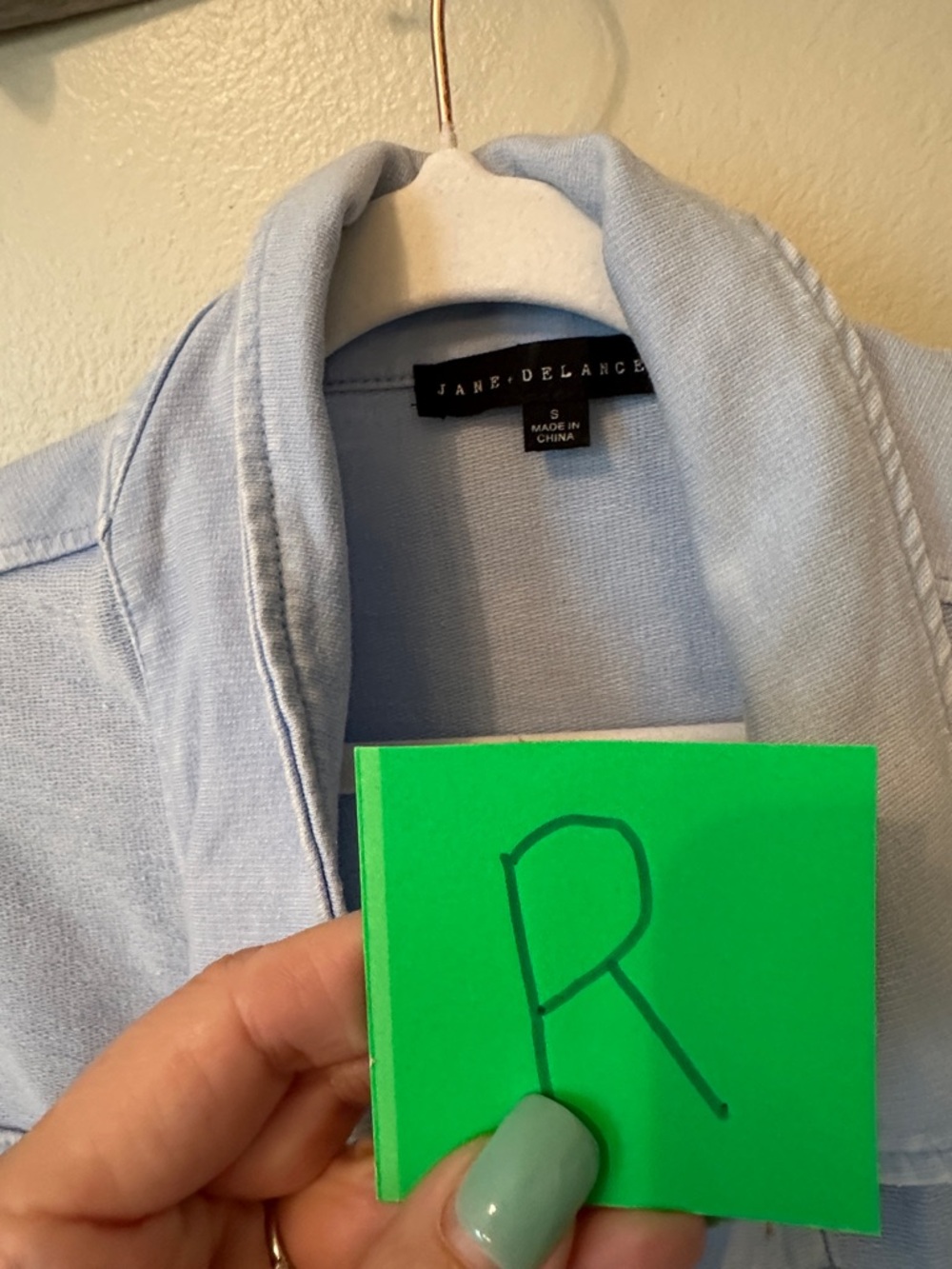 Light Blue Men's Button-Up Jacket - Picture 2 of 4